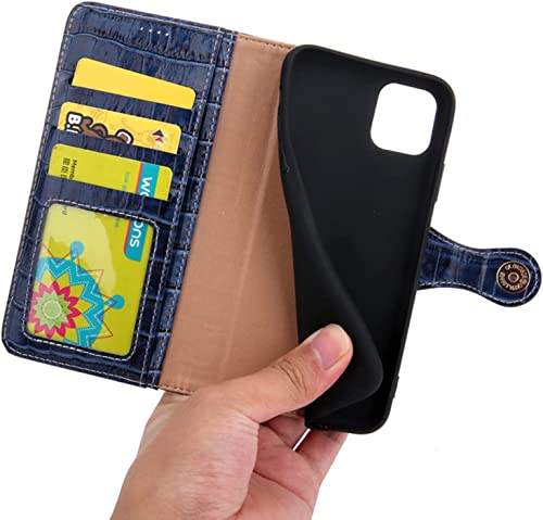 Étui portefeuille iPhone 14 Pro Max protège écran rabat bleu - 4