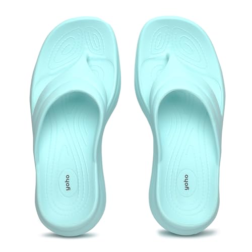Image of YOHO Women Platform Slippers SLR 103 | Comfortable Triple Dense Foam Soft Flip-Flops with Heel Support | Anti-Skid Lightweight Footwear for Indoor & Outdoor Use