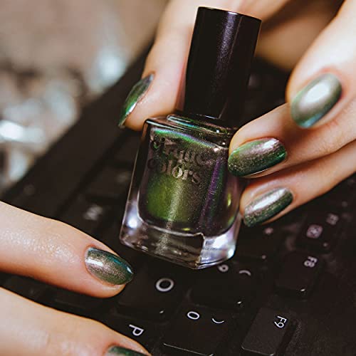Cirque Colors Tomorrowland - Pewter-Green-Purple Multichrome Nail Polish - 0.37 Fl Oz (11 Ml) - Vegan & Cruelty-Free #TOP4