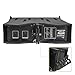Sound Town CARPO Series Line Array Speaker System with Two Dual 6.5 inch Powered Line Speakers, Two Dual 6.5-inch Passive Line Array Speakers, One Flying Frame, Black (CARPO-LA64F)