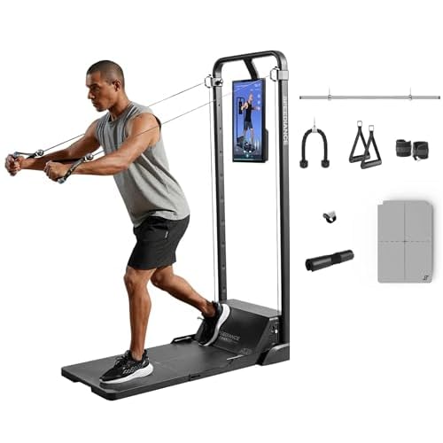 Gym Monster Smart Home Gym, Multifunctional Strength Training Machine, Smith Machine Power Cage Workout Station, Squat Rack Cable Machine, Full Body F