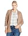 Jason Maxwell Women's Plus-Size Waffle-Stitch Cardigan Sweater