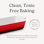 Stoneware Loaf Pan for Bread Baking, Glazed, 1 lb, Passion Red - Image 4