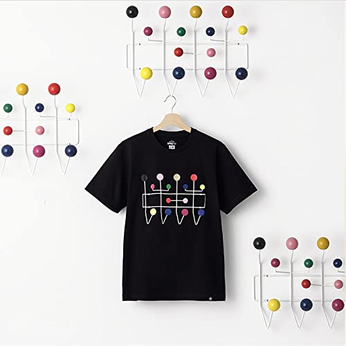 Shisedeco Classic Hang It All Coat Rack, Mid Century Modern Wall Mounted Coat Hooks With Painted Solid Wooden Walnut Balls Wood Color Coat Hanger (Multicolor) #TOP2