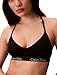 Calvin Klein Motive Cotton Lightly Lined Bralette Black