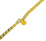 Das Schmuckstück wurde zum Anlaufschutz mit einer hauchdünnen, transparenten keramischen Schutzschicht überzogen um es gegen aggressive chemische Einflüsse wie Salzwasser und Schweiß zu schützen damit es auch nach Jahren wie neu aussieht. Da die Haut keinen Kontakt mit Metall hat, sind allergische Reaktionen praktisch ausgeschlossen