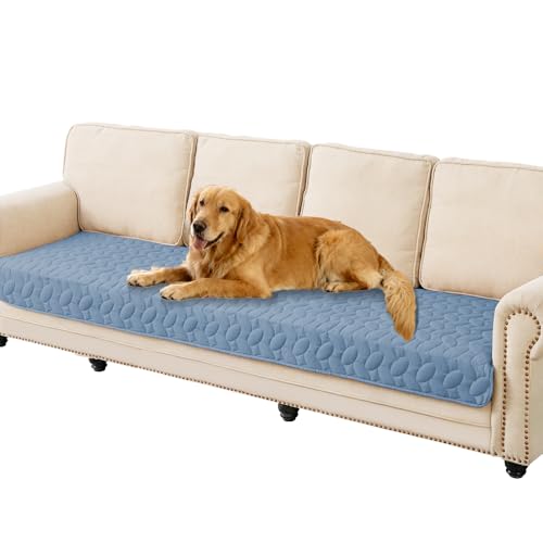 Ameritex Waterproof Pet Bed Cover Anti-Slip Dog Bed Blanket for Sofa and Furniture Waterproof New Pattern Design (Lightblue, 30x80 Inch (Pack of 1))