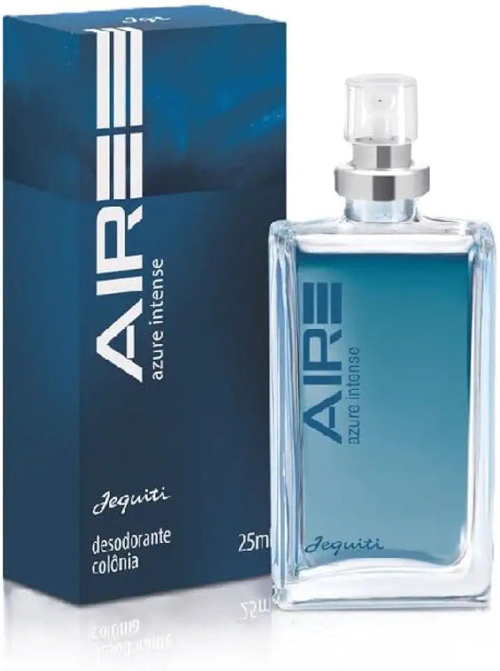 Desodorante colônia masculina Aire Azure Intense 25ml em spray Jequiti