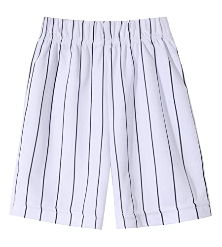 Yuji Itadori Toddler Boys Girls Baseball Sport Shorts Kids Black Stripe Stretch Loose Waist Shorts Birthday Outfit