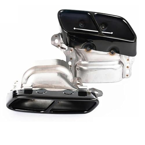 Embout de silencieux carré noir pour échappement Benz W176 W117 GLA45 A45 acier