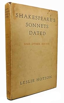 Hardcover Shakespeare's sonnets dated,: And other essays Book