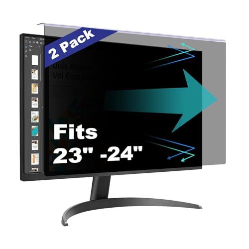 [2 Pack] Computer Privacy Screen Shield Compatible for 23.6/23.8/24 Inch