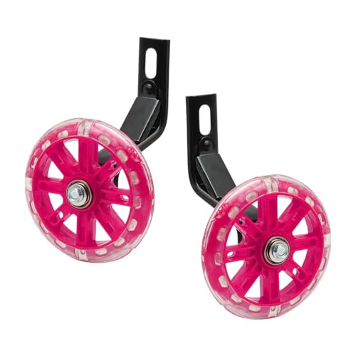 Tsnamay Pair of Bicycle Auxiliary Wheel Children's Bicycles Accessories for 12" 14" 16",Flash Training Wheels,Pink 12" by Tsnamay - Used condition - US$13.87