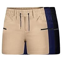 BAD WORKWEAR Womens Classic Work Shorts, Navy, 36 Regular US