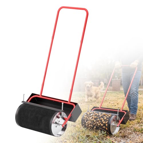 OTRUZPV Manual Yard Burr Removal Roller Tool, Push Grass & Sticker Burr Picker with Collection Bin, Designed for Goat Head, Sandbur & Lawn Thorn Cleanup on Driveways, Paths and Lawns