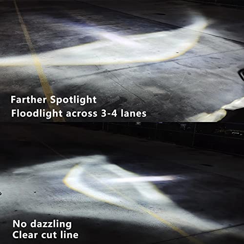 Jiqireng Flush Mount LED Pods with DRL, 2pcs 5Inch 80W Driving Lights Spot Flood Combo Beam Backup Bumper Lights for Trucks UTV ATV SUV Boat 4x4 Car … by Jiqireng - Image 3