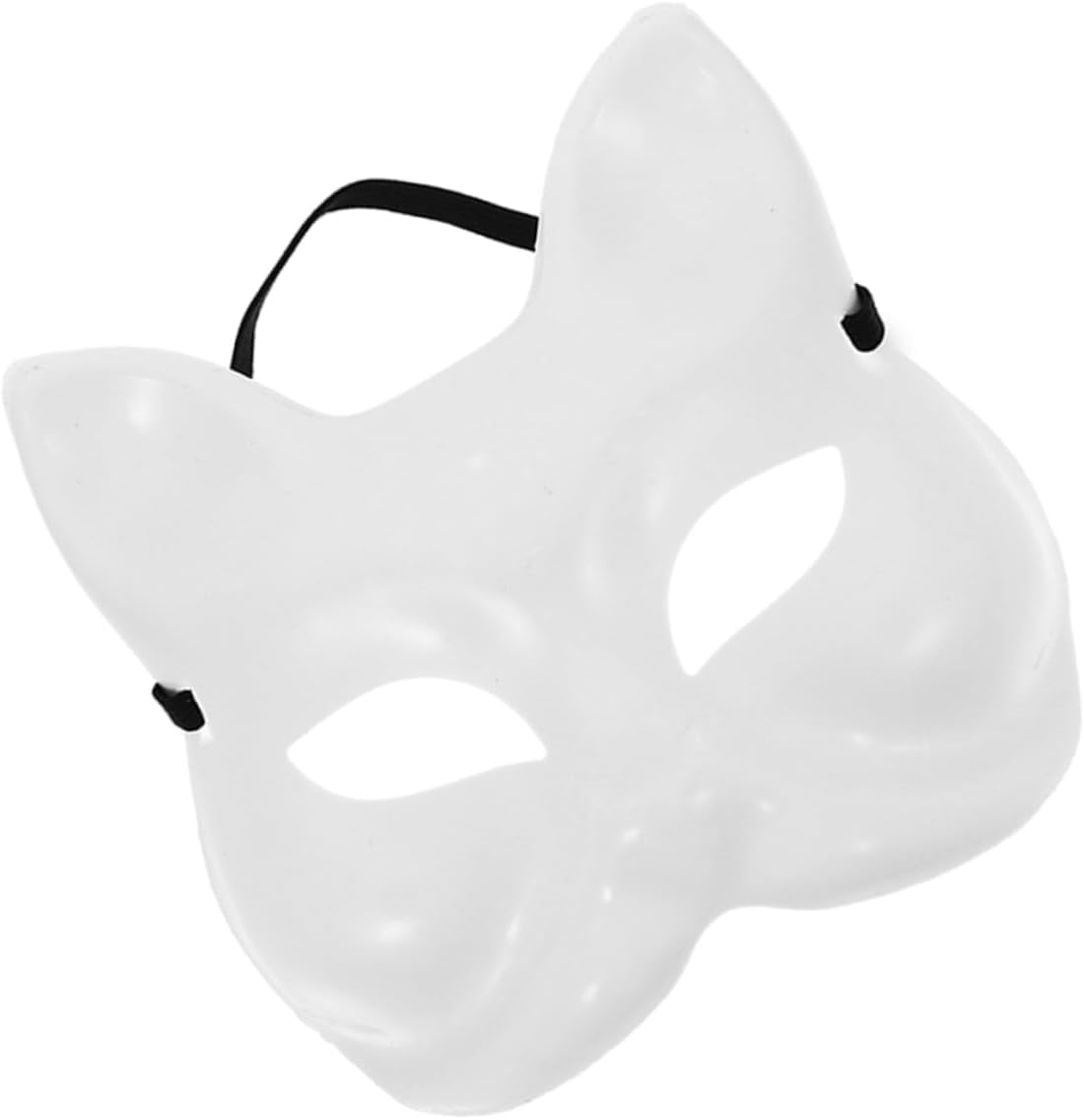 Holibanna Paintable and Cat Masks Blank White Craft Masks for Creative Projects and Masquerade Parties Comfortable and Lightweight for Halloween and Cosplay Events