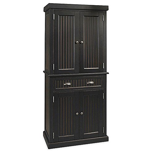 Nantucket Distressed Black Pantry by Home Styles