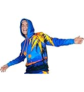 Animals Nature Ultraviolet Fluorescent Neon Blacklight Handmade Art Print Hoodie