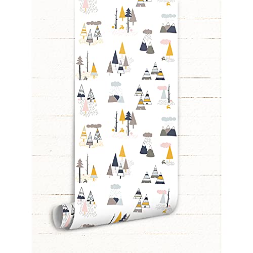 Papier Peint Magic-Stick Repositionnable Grand Format Motif Arbres