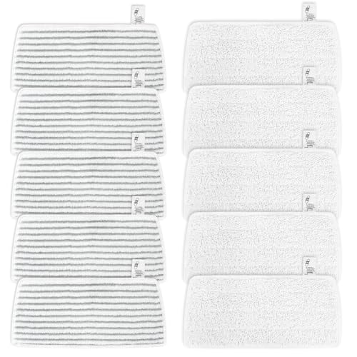KEEPOW 10er für Vileda Steam Plus XXL Dampfreiniger Ersatzbezüge – 5+5 Pack