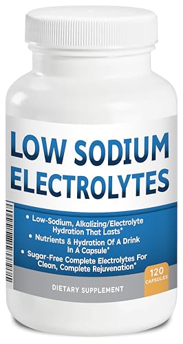 Low Sodium Electrolytes Only 23mg Serving 120 Servings Almost No