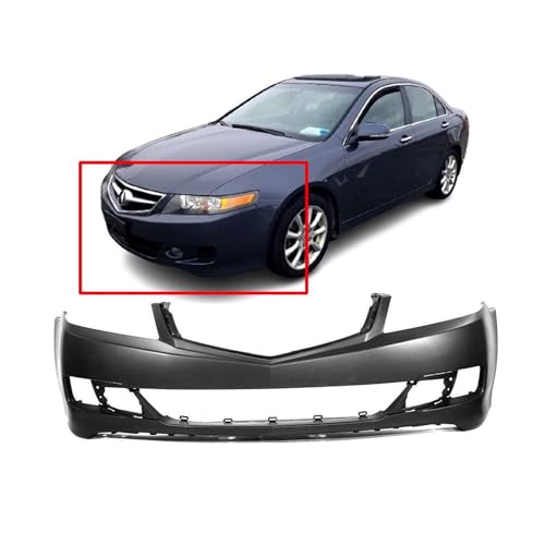 Image of FitParts Compatible with Acura TSX 2006-2008 Front Bumper Cover | Primed, Sedan, All Models, Ready to Paint, OEM 04711SECA91ZZ, AC1000156