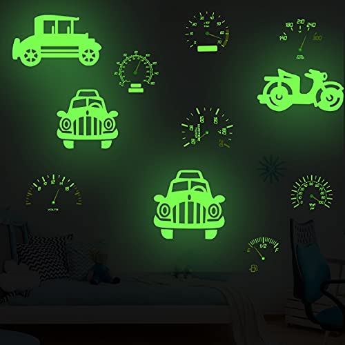 Arquiel Car Wall Decals Glow In The Dark Motorcycle Dashboard Wall Stickers For Baby Boys Bedroom Ceiling Nursery Playroom #TOP4