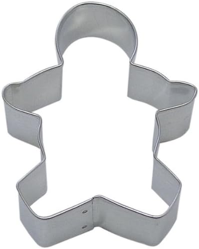 Gingerbread OTBP Gingerbread Boy Cookie Cutter 3 Inch –Tin Plated Steel Cookie Cutters – Gingerbread Boy Cookie Mold