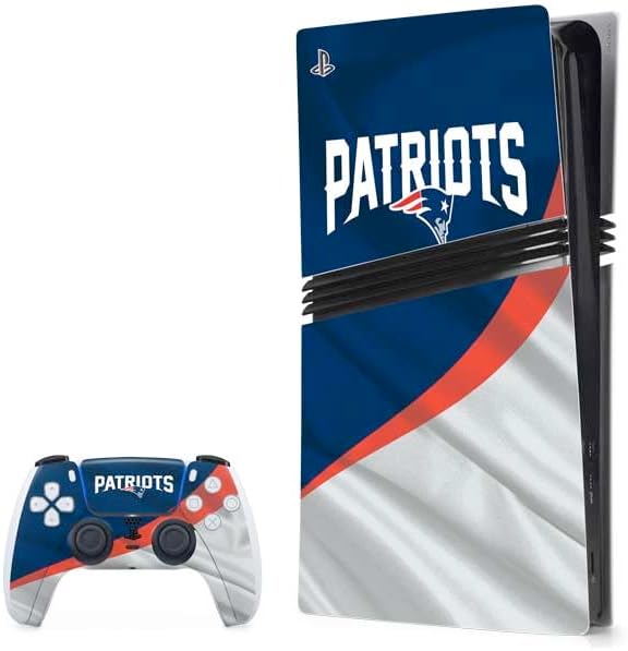 Skinit Decal Gaming Skin Compatible with PS5 Pro Bundle - Officially Licensed NFL New England Patriots Design