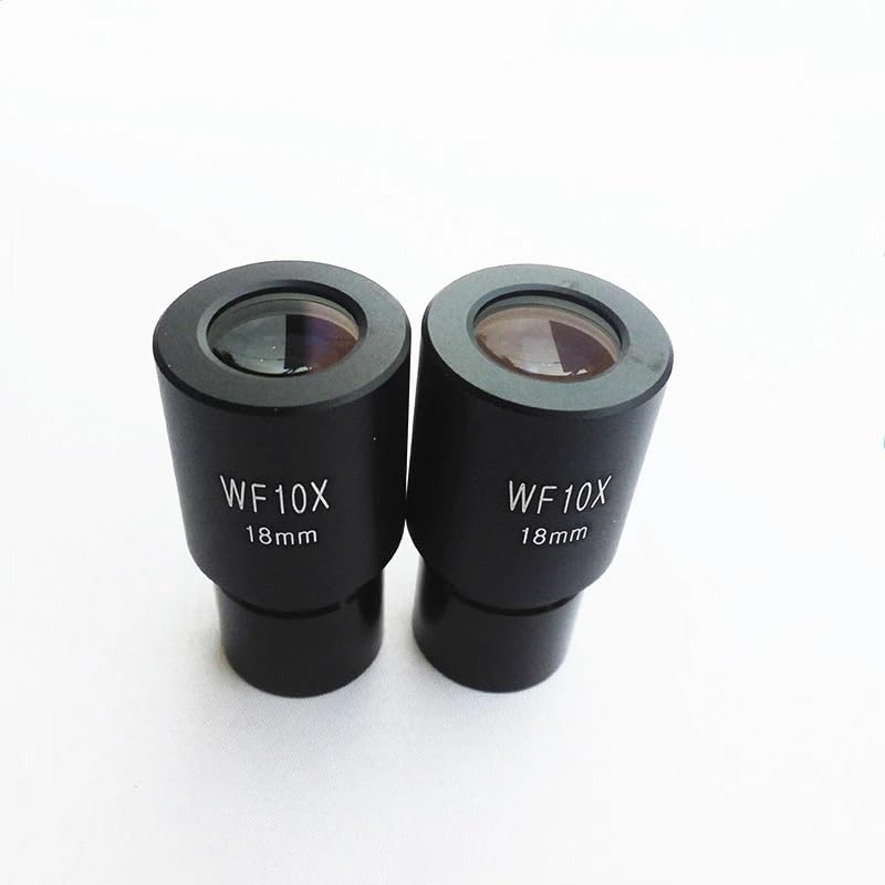 10x WF10X Soczewka optyczna do mikroskopu biologicznego 18 mm szerokie pole widzenia z szerokokątną kierownicą mikronową Rozmiar instalacji 23,2 mm (1 szt.)