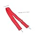 Vaguelly Nylon Snare Drum Strap with Metal Hook for Comfortable Carrying for Djembe Bougarabou and Marching Drums Red Color Ages