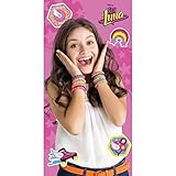 100% algodón. SOY LUNA Drap de plage 100% coton 70x140 cm rose
