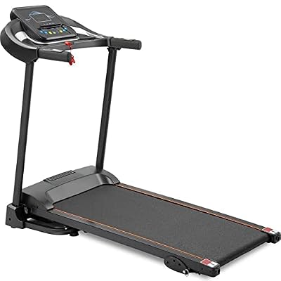 Treadmill Walking Compact Easy Folding Treadmill Motorized Running with Audio Speakers and Incline Adjuster