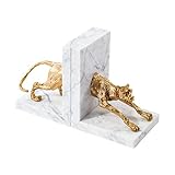 Marmor Messing bookends, stabil und fest, High-End-Atmosphäre