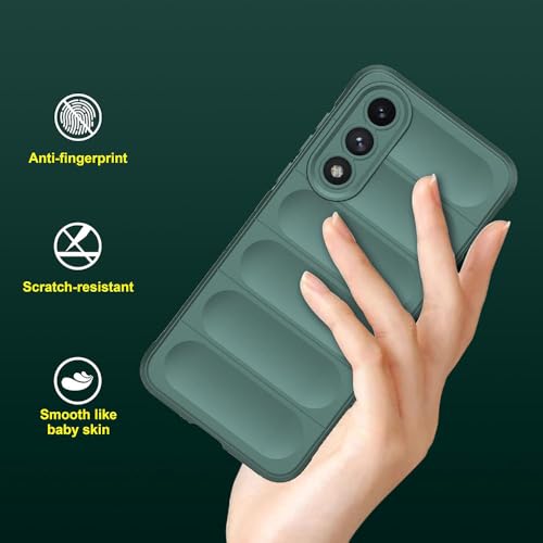 Image of Amazon Brand-Solimo Mobile Cover for OnePlus Nord 5 5G | Full Camera Protection | Liquid Silicon Case | Flexible Bumper Case for OnePlus Nord 5 5G (Green)