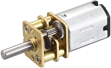 MECCANIXITY Micro Speed Reduction Gear Motor, DC 3V 125RPM with Full Metal Gearbox for DIY RC Aircraft, Model Car