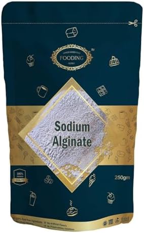 Sodium Alginate Powder - 250GM | Premium Food Grade Thickener, Stabilizer & Gelling Agent for Ice Cream, Desserts, Sauces & Molecular Gastronomy