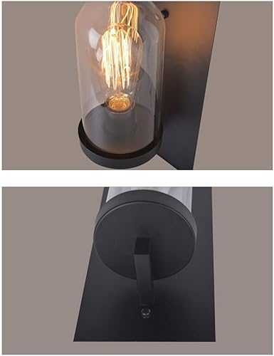 Miniatura 4 de Lámpara de pared de cristal industrial retro, lámpara de pared rústica para decoración de interiores, para sala de estar, dormitorio, baño, pasillo,