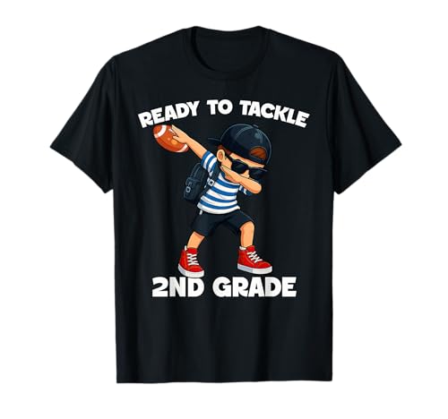 Football 2nd Grade First Day Of School Boys Girls Funny T-Shirt