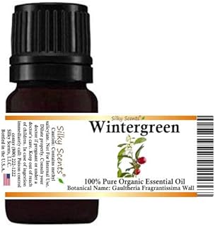 Wintergreen Organic Essential Oil (Gaultheria Fragrantissima Wall) 100% Pure and Natural with Certified Child Resistant Cap 5 ML
