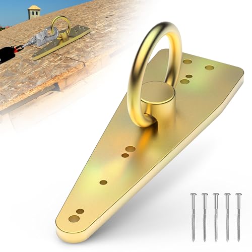 NOORSUMD Bull Ring Reusable Roof Safety Anchor | Heavy-Duty Fall Protection Anchor | Zinc Plated Steel Roofing Anchor | Permanent Roof Anchor for Wooden Structures by NOORSUMD - Used condition - US$23.22
