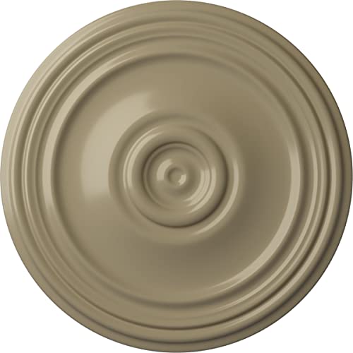 Ekena Millwork CM21REGDF 21" OD x 1 1/4 P Reece Ceiling Medallion (fits Canopies up to 6 3/4), Gobi Desert
