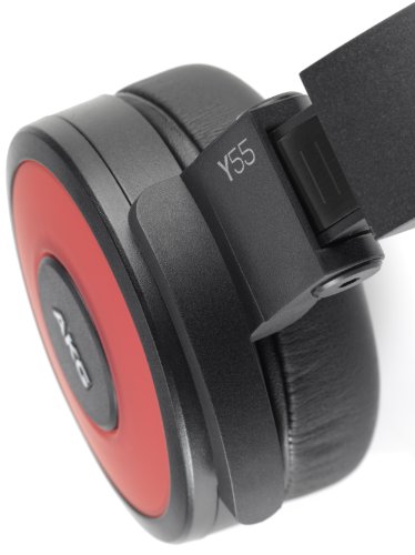 Akg Y55 Red Dj-Ready Headphones With Enriched Bass, Snug Fit And In-Line Remote/Microphone With Volume Control, Red #TOP4
