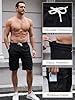 TMEOG Mens Cargo Shorts with Multiple Pockets Summer Mens Casual Shorts Elasticated Waist Drawstring Work Hiking Shorts(Black,XXL) #4