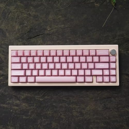 Image of 142 Keys Doubleshot Pink Jade Keycaps SA Profile Keycap Set Fit for 61 /64 /87 /104 /108 Cherry Mx Switches Mechanical Keyboard