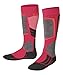 Produktbild FALKE Unisex Kinder Skisocken SK2 Intermediate K Kh Wolle Funktionsmaterial warm dick 1 Paar, Rot Rose 8564, 31-34