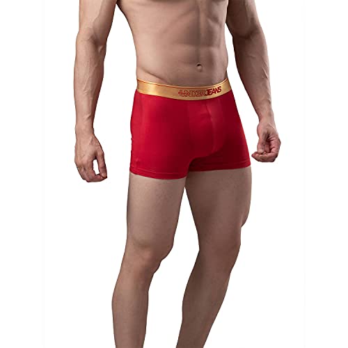 Image of Underjeans Men's Cotton Blend Regular Fit Trunk
