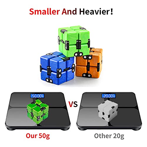 Ea Gift Ea Infinity Cubes Best Fidget Toys For Stress And Anxiety Relief, Mini Fidget Cube Easy To Carry, Anxiety Cube Is A Unique Hand-Held Gifts Idea For Various Events (Yellow), 8Cm X 4Cm X 2Cm #TOP1