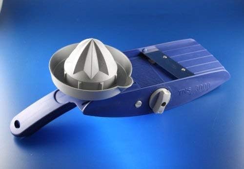 Global Home Easy Hold Mandoline Slicer with Lemon Squeezer TNS 3000 All in One Purple
